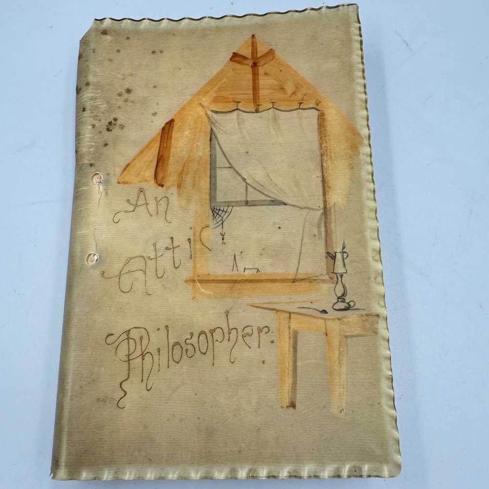 An Attic Philosopher in Paris Book 1896 Antique Joseph Knight‎ Co